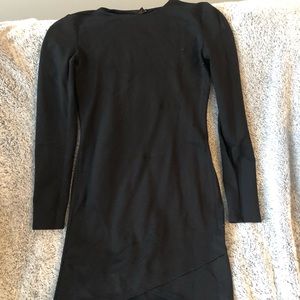 Long sleeve black dress